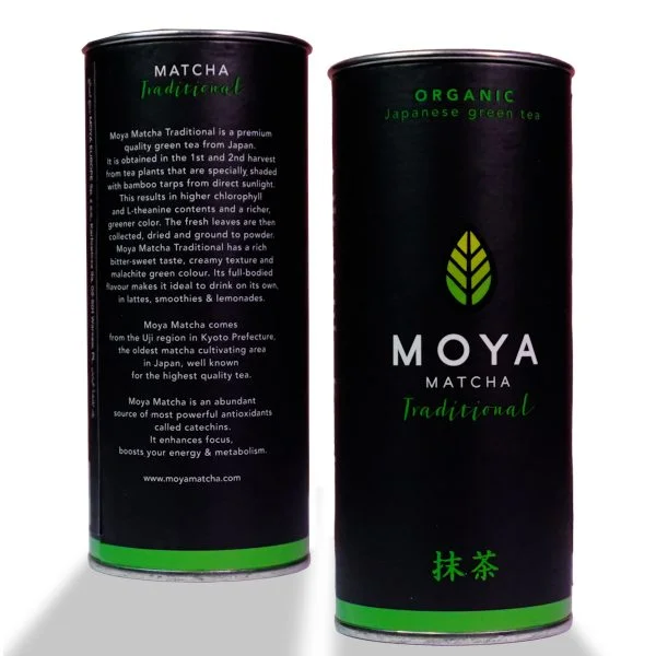 Moya Matcha Traditional Organic Japanese Green Tea, Japanese tea, moya matcha tea tin