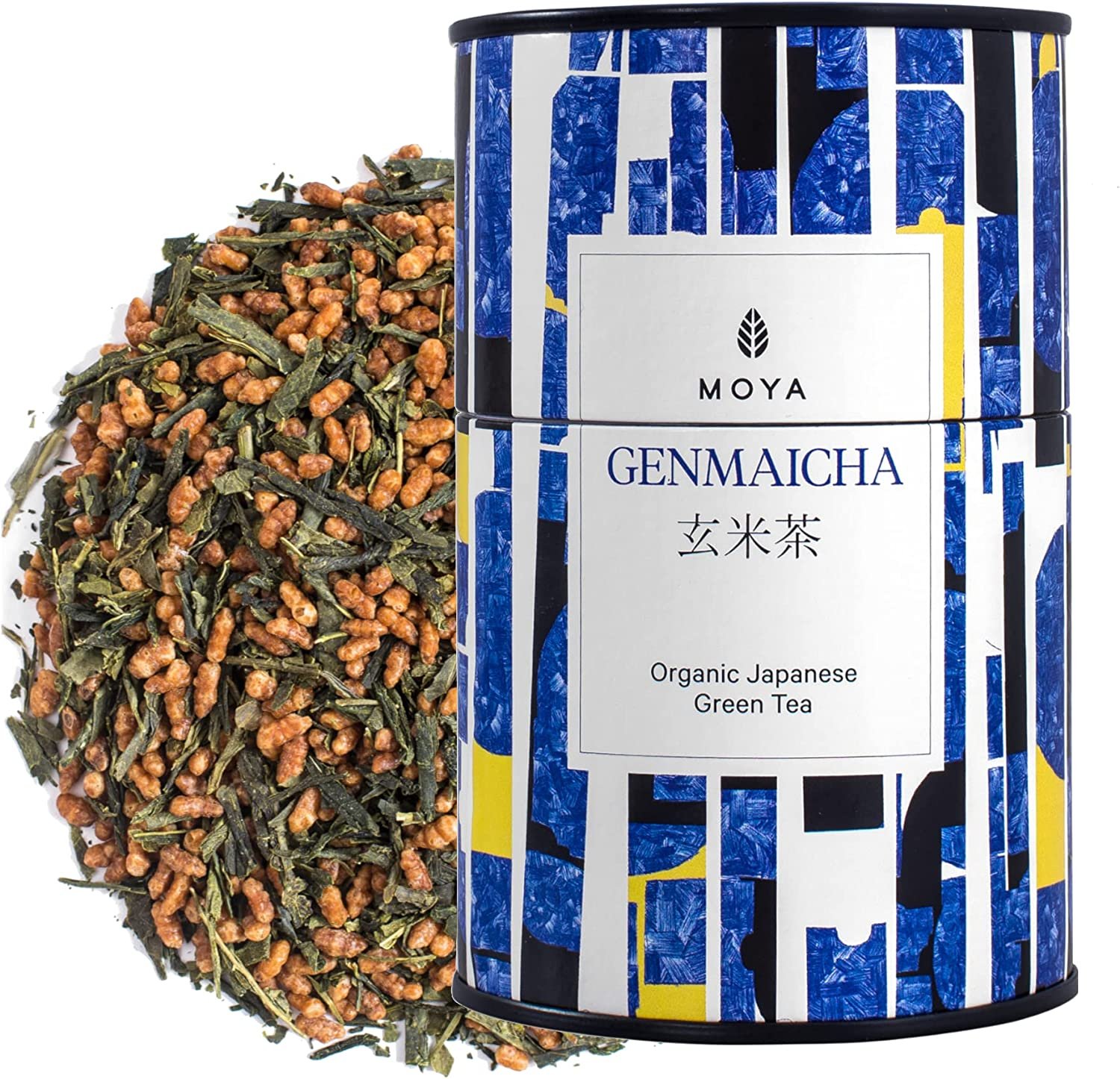 Moya Organic Japanese Genmaicha Green Tea, green tea, moya matcha,