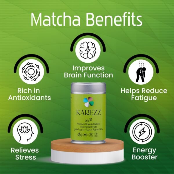Kareez Premium Ceremonial Grade Matcha Tea Benefits